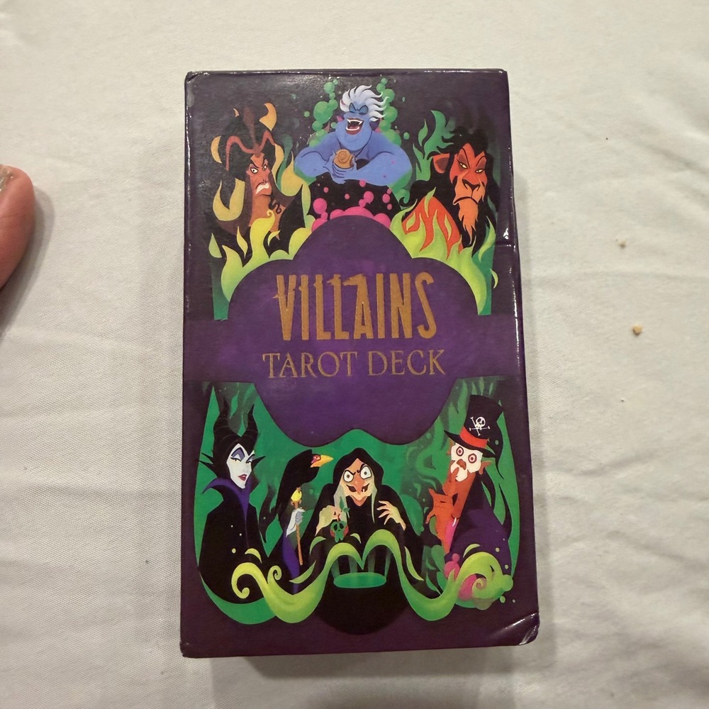 Disney Villains Tarot Deck 78 Card Set Maleficent Ursula Scar Occult Collectible